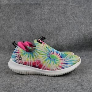 Skechers Shoes Kids 12 Slip On Sneakers Athletic Trainer Knit Tie Dye Casual